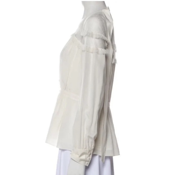 Cinq a Sept Peyton Top in Ivory - Picture 3 of 4